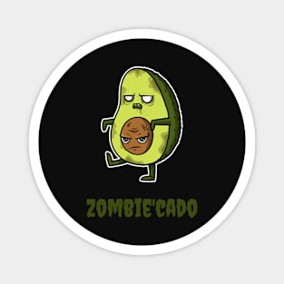 Funny Angry Zombie'Cado Avocado Magnet